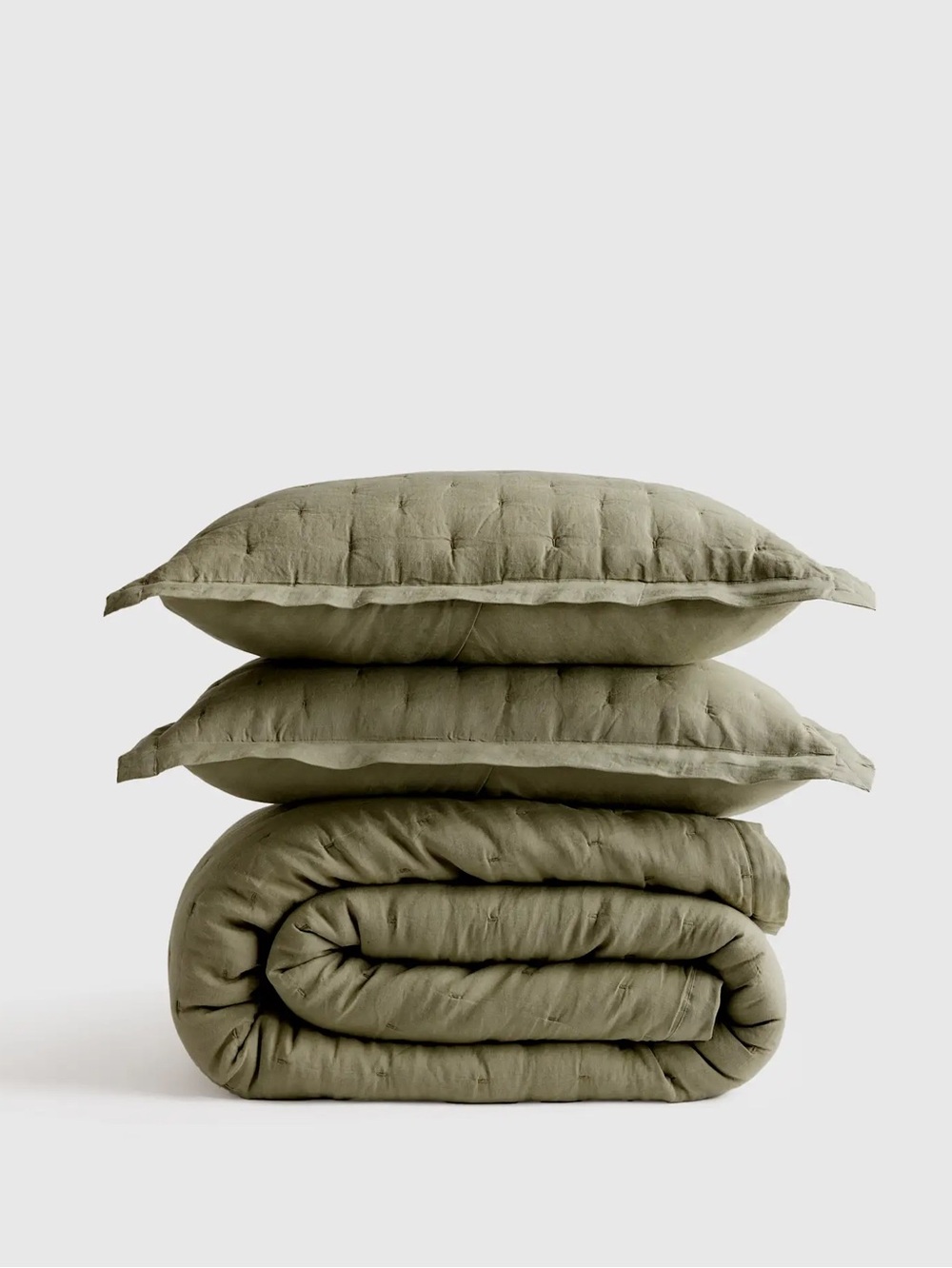 European Linen Dream Quilt Set Full/Queen Wilowleaf